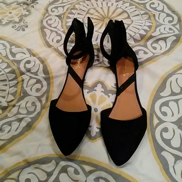 Qupid Shoes - Qupid Flats with Ankle Strap